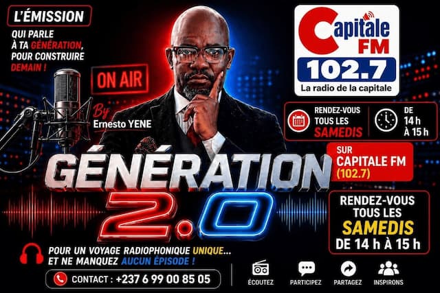 Ernesto Yene sur Capitale FM 102.7 tous les samedi à 14h